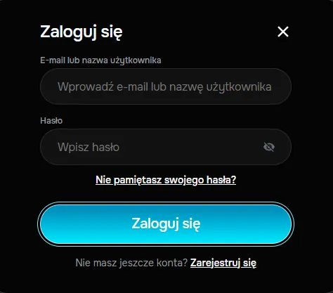 Logovanie konta w Revolution